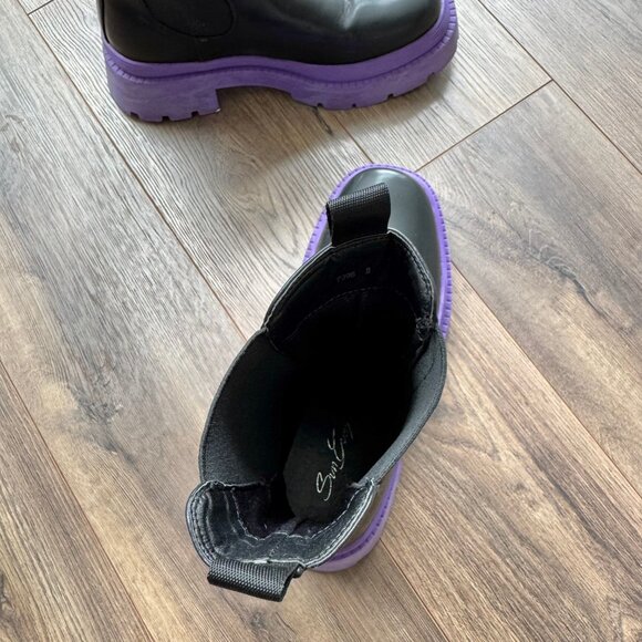 Sun Gurg Women's Chelsea Ankle Boots Mid-Calf Low Heel Platform Chunky Bootie - Picture 8 of 16